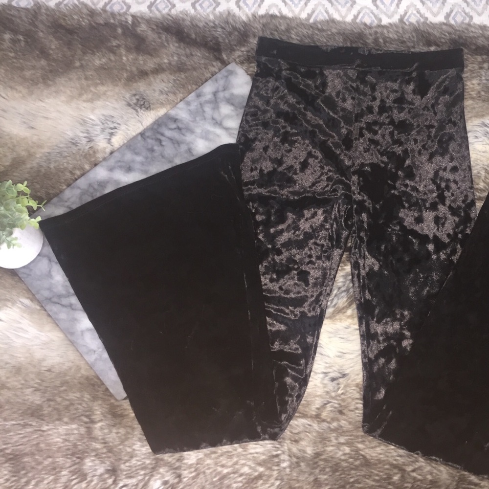 Never worn- Velvet Flared Pants